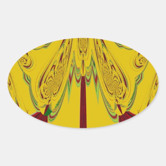 黄色 楕円形シール (正面)