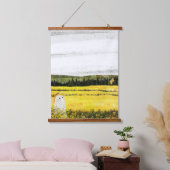 黄色（横） 吊り下げ型タペストリー (寝室)