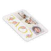 黄色、灰色の愛、ピンクのバラのバレンタインデー マグネット (右側)