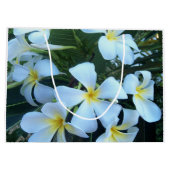 黄色, 白色, フランジパニ, 花, 自然, 夏, ラージペーパーバッグ (裏面)