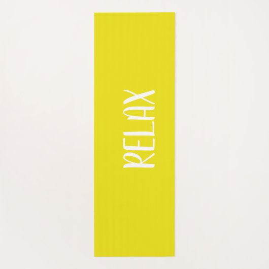 黄色（白） ヨガマット (裏面)