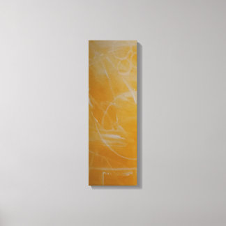 黄色（白）、抽象芸術（キャンバス） キャンバスプリント