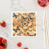 黄色、砂の黄色、色、青の水色のバター スタンダードカクテルナプキン (インサイチュ)