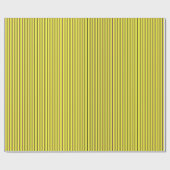 黄色(紫と黒のストライプ) ラッピングペーパー (フラット)