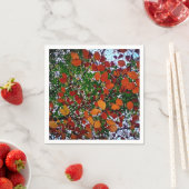 黄色、緑、茶色の離れ色 スタンダードカクテルナプキン (インサイチュ)