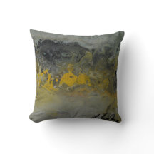 黄色-装飾用クッションの抽象的な景色