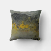 黄色-装飾用クッションの抽象的な景色 クッション (裏面)