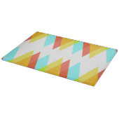 黄色、赤、カデットの青い三角形 カッティングボード (角)