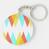黄色、赤、カデットの青い三角形 キーホルダー (裏面)