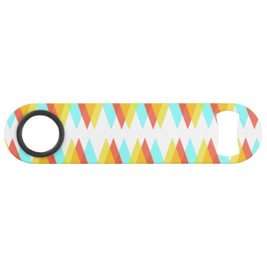 黄色、赤、カデットの青い三角形 スピード栓抜き (正面(横))