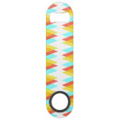 黄色、赤、カデットの青い三角形 スピード栓抜き (正面)