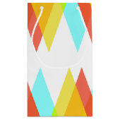 黄色、赤、カデットの青い三角形 スモールペーパーバッグ (裏面)