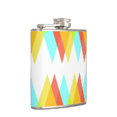 黄色、赤、カデットの青い三角形 フラスク (右)