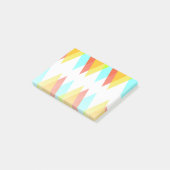 黄色、赤、カデットの青い三角形 ポストイット (アングル)