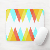黄色、赤、カデットの青い三角形 マウスパッド (マウス)