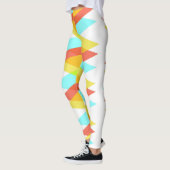 黄色、赤、カデットの青い三角形 レギンス (左)