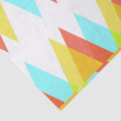 黄色、赤、カデットの青い三角形 薄葉紙 (詳細)