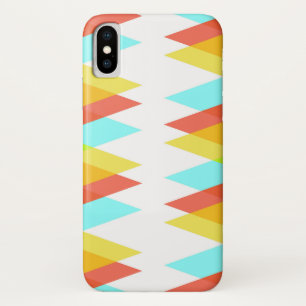 黄色、赤、カデットの青い三角形 iPhone X ケース
