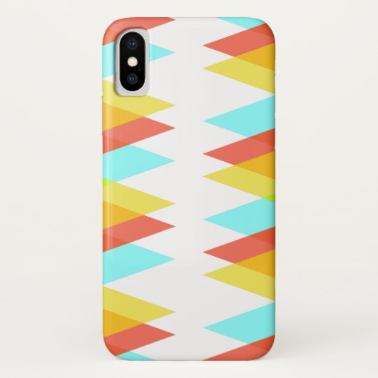 黄色、赤、カデットの青い三角形 Case-Mate iPhoneケース (裏面)