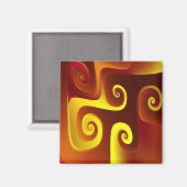 黄色（赤） マグネット (正面/裏面)