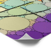 黄色、赤、青、無限ドット – Kandinskyの後 ポスター (角)