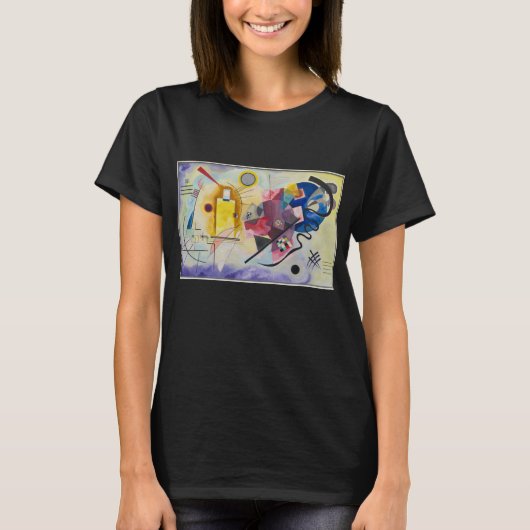 黄色、赤、青 by ワシリー・カンディンスキー tシャツ (正面)