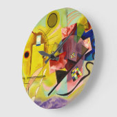 黄色 – 赤 – 青。No.314, 1925ワッシリー・カンディンスキー著 ラージ壁時計 (傾斜)