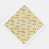 黄色、青いグレーのコンテンポラリー水玉模様パターン (コーナー)