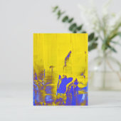 黄色（青） ポストカード (スタンド正面)