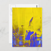 黄色（青） ポストカード (正面/裏面)