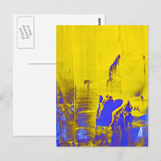 黄色（青） ポストカード (正面/裏面)