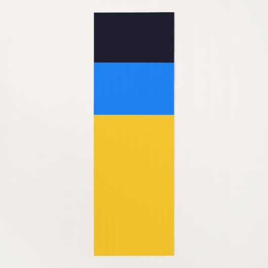 黄色（青） ヨガマット (裏面)