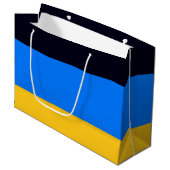 黄色（青） ラージペーパーバッグ (正面アングル)