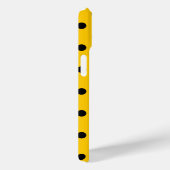 黄色、黒い水玉模様、デイジー花iPhoneケース Case-Mate iPhoneケース (裏面 / 右)