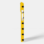 黄色、黒い水玉模様、デイジー花iPhoneケース Case-Mate iPhoneケース (裏面 / 左)