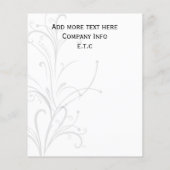 黄色、黒と白のシックなビジネスチラシ チラシ (裏面)