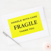 黄色/黒もろい。ハンドル気に付き。サンキュー. 長方形シール (封筒)