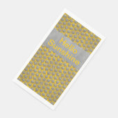 黄色、黒、およびグレーの水玉模様パターン (コーナー)