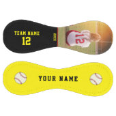 黄色 黒 チーム名 選手番号 写真 ソフトボール (パネル)