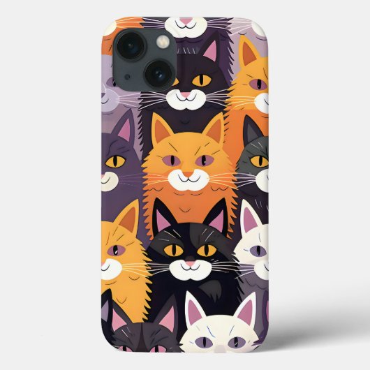 黄色、黒、白のPを使用した鮮やかなアートワーク Case-Mate iPhoneケース (裏面)