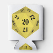 黄色–20辺 – サイコロ 缶クーラー (裏面)