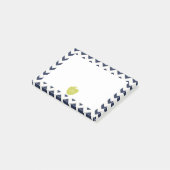 黄色Apple Navy Chevron先生Post-it®ノート ポストイット (アングル)