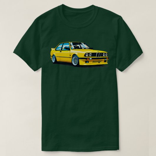黄色bmw 1 tシャツ (デザイン正面)