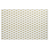 黄色C6コルベット手描きスケッチ生地 ファブリック (ヤード)