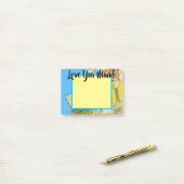 黄色Daffodil Love You Mum Post It Notes ポストイット (デスク上)