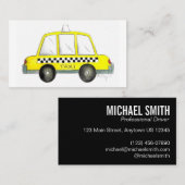 黄色NYCタク市松模様にシー車の運転手 名刺 (正面/裏面)