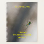 黄色Orb Weaverスパイダースクール教室 プランナー手帳 (正面)