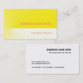 黄色Pro 名刺 (正面/裏面)