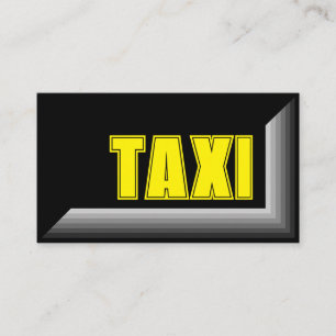黄色TAXIグレーフレームタクシー運転手サービスタクシー 名刺