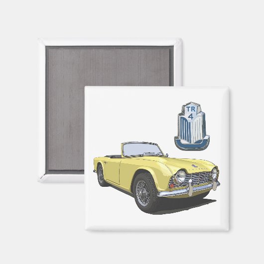黄色TR4 マグネット (正面/裏面)